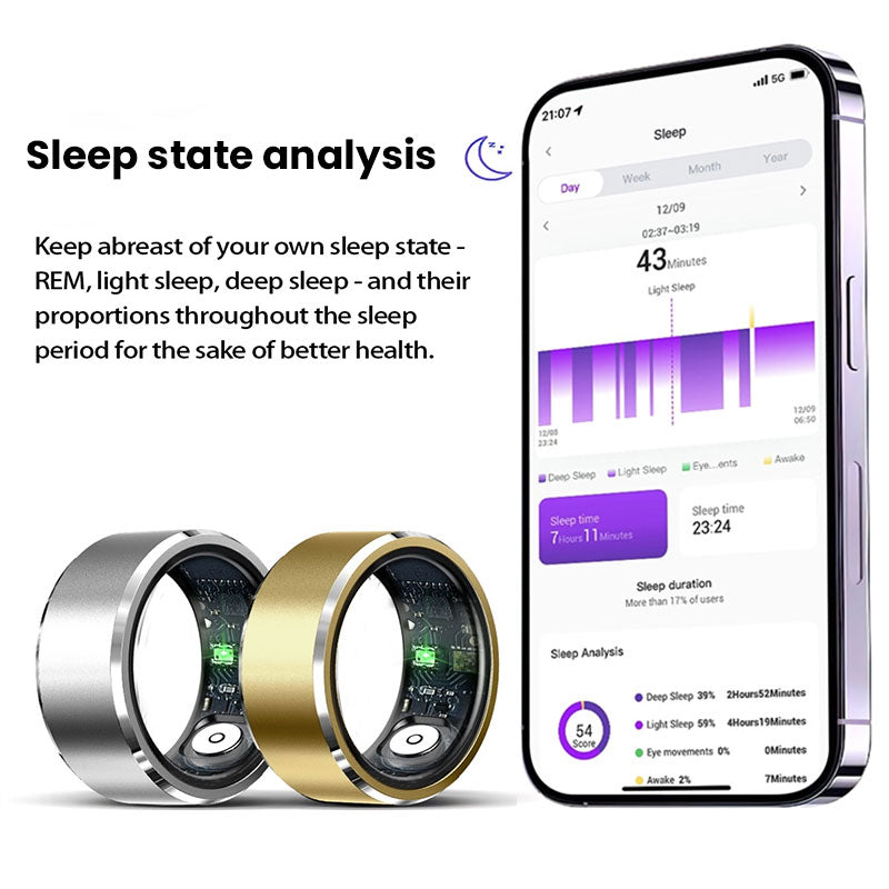 Xiaomi Smart Ring 2025 – Heart Rate, SpO₂ & Sleep Fitness Tracker (5ATM Waterproof)
