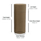 2.5 ounce / 70 g Natural Kraft Push-up Cosmetic Container