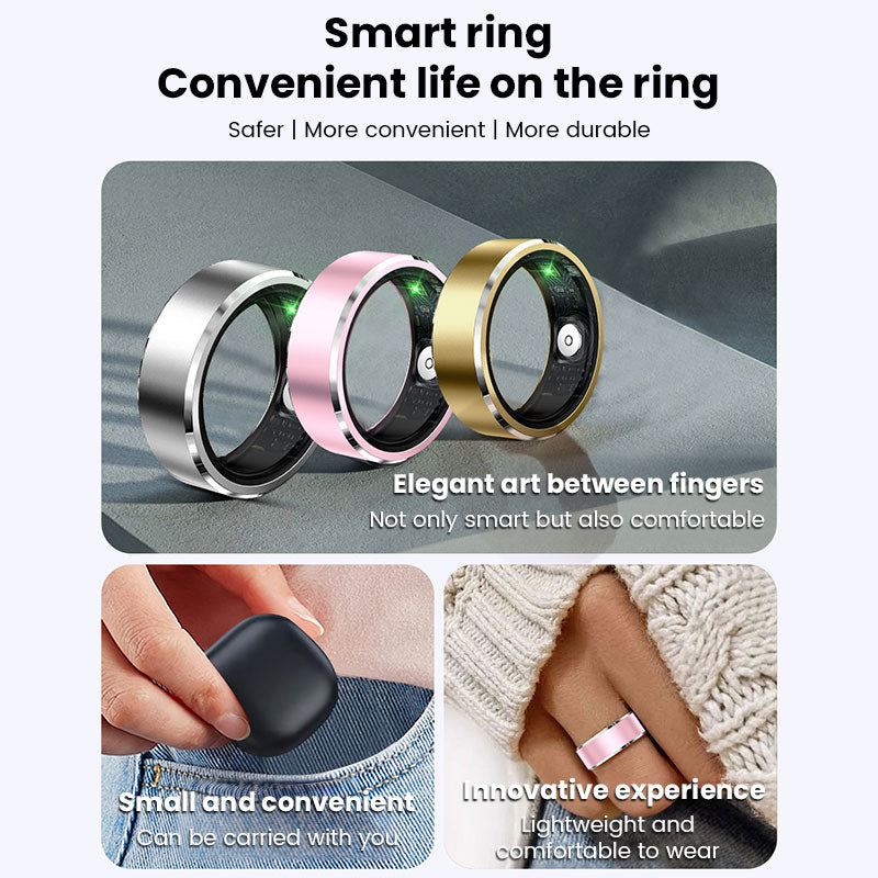 Xiaomi Smart Ring 2025 – Heart Rate, SpO₂ & Sleep Fitness Tracker (5ATM Waterproof)