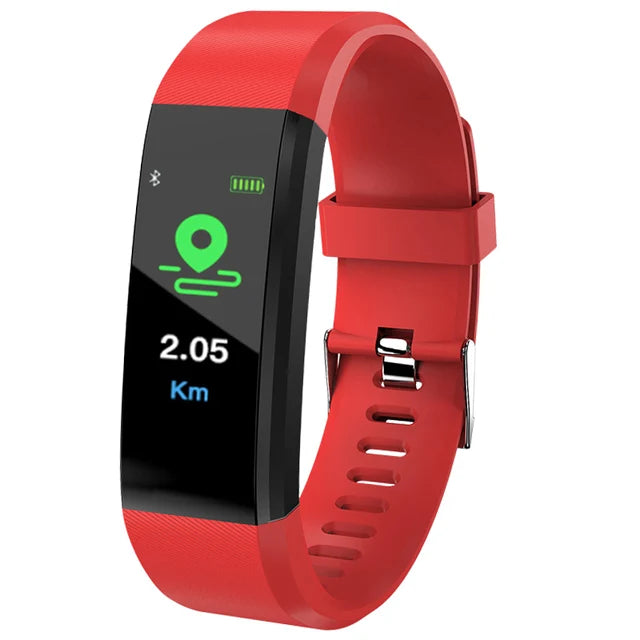 Unisex Smart Watch – Heart Rate & Blood Pressure Fitness Tracker Sport Watch