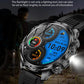 AK75 Smart Watch Flashlight  Men Outdoors Sports Fitness Tracker 700mah Large Battery BT Calling LED Light Smartwatch