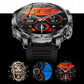 AK75 Smart Watch Flashlight  Men Outdoors Sports Fitness Tracker 700mah Large Battery BT Calling LED Light Smartwatch