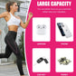 Cropped High-Waisted Yoga Pants with Diagonal Pockets