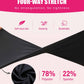 Cropped High-Waisted Yoga Pants with Diagonal Pockets