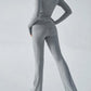 Yoga Wear Slim Fit Sports Knit Long Sleeve Pants Two-Piece Set